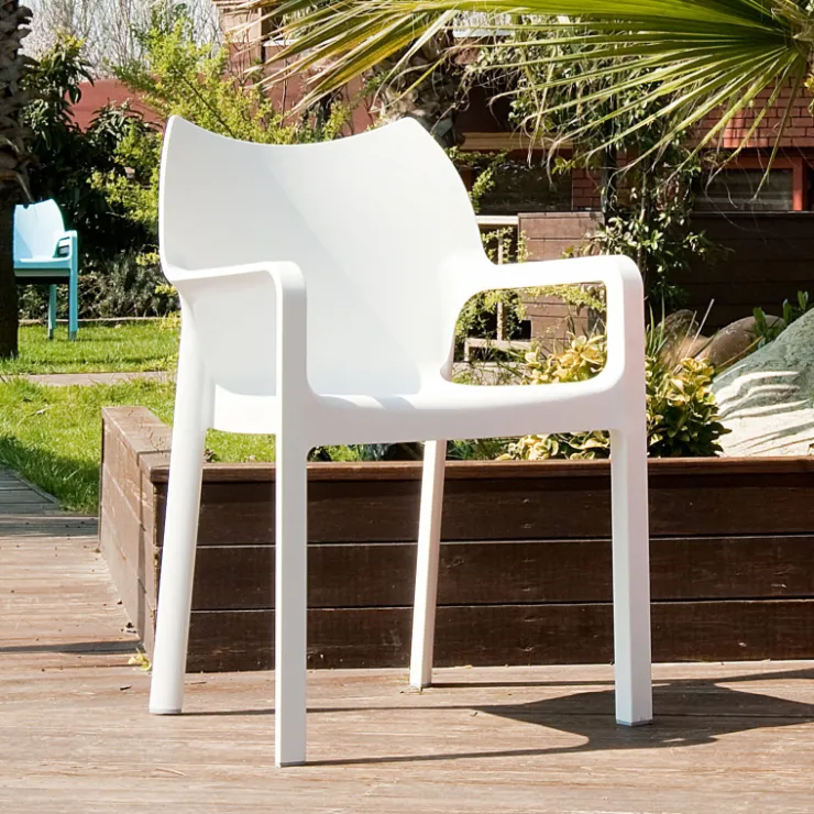 Chaise De Jardin|Fauteuil De Jardin*Diva Fauteuil de jardin en polypropylène