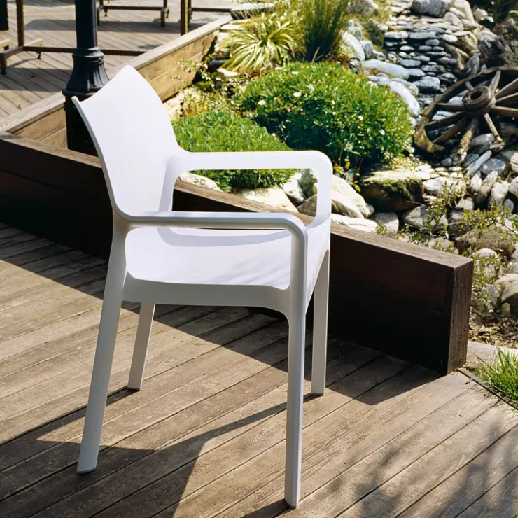 Chaise De Jardin|Fauteuil De Jardin*Diva Fauteuil de jardin en polypropylène