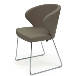 Peressini Chaise De Cuisine|Chaise De Salle à Manger*Doris P Fauteuil en synthétique et pieds en métal personnalisables