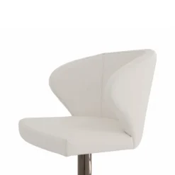Peressini Tabouret Snack (assise +/- 65 Cm)|Tabouret De Bar (assise +/- 80 Cm)*Doris P Tabouret pivotant et réglable en hauteur en synthétique et métal chromé