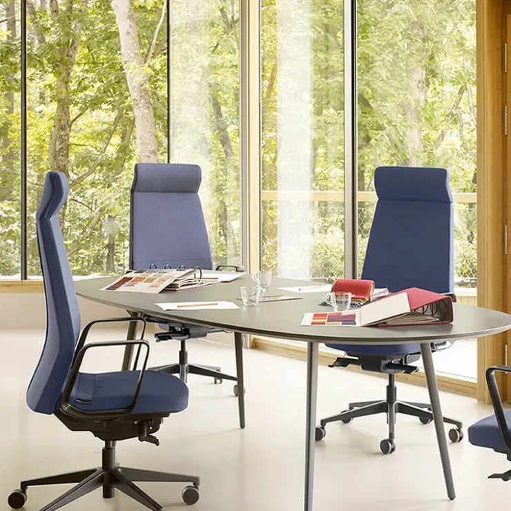 Sokoa Chaise De Bureau|Fauteuil De Bureau*Eden 02 Fauteuil de direction en tissu avec têtière made in France