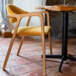 Dasras Chaise De Salle à Manger|Chaise Salon*Eden Fauteuil design en bois massif et tissu