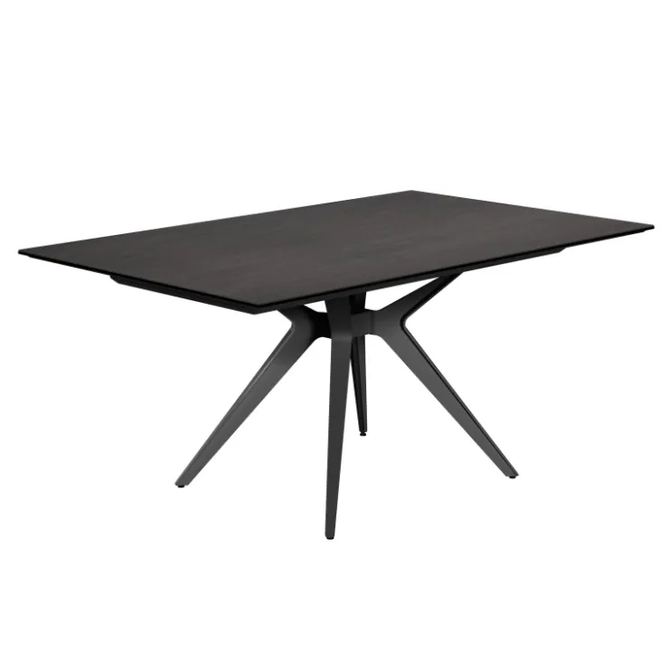 Cancio Table De Salle à Manger*Eiffel Central Table moderne en céramique avec pied central et allonge