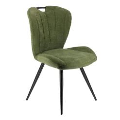 Chaise De Salle à Manger*EliseChaise rembourrée pivotante en tissu avec poignée