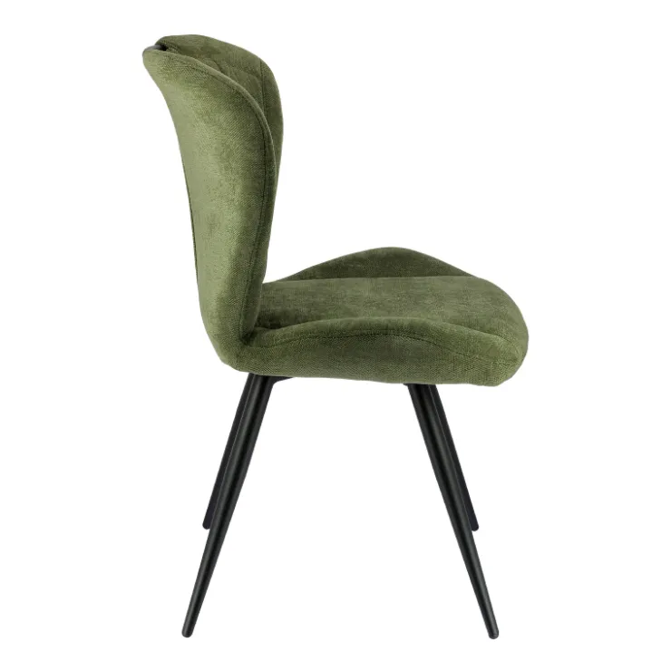 Chaise De Salle à Manger*EliseChaise rembourrée pivotante en tissu avec poignée