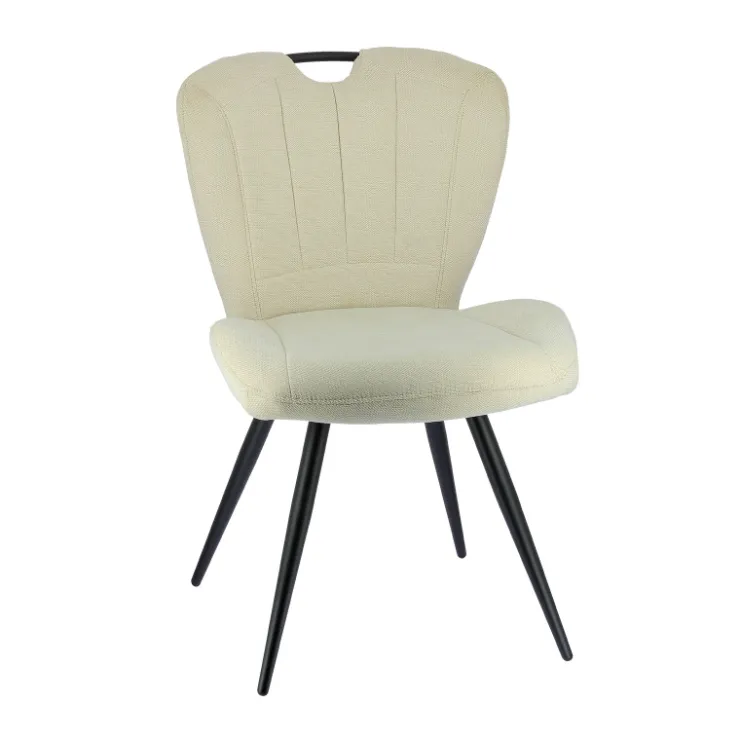 Chaise De Salle à Manger*EliseChaise rembourrée pivotante en tissu avec poignée