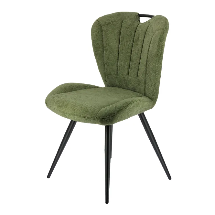 Chaise De Salle à Manger*EliseChaise rembourrée pivotante en tissu avec poignée