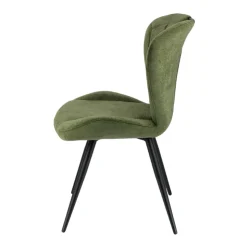 Chaise De Salle à Manger*EliseChaise rembourrée pivotante en tissu avec poignée