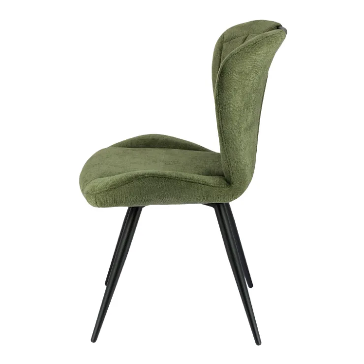 Chaise De Salle à Manger*EliseChaise rembourrée pivotante en tissu avec poignée