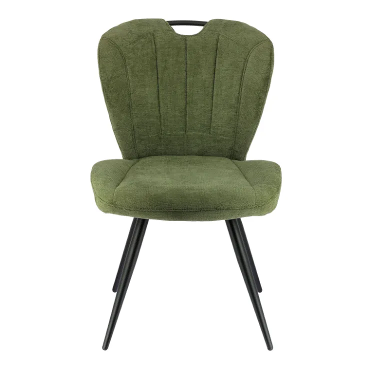 Chaise De Salle à Manger*EliseChaise rembourrée pivotante en tissu avec poignée