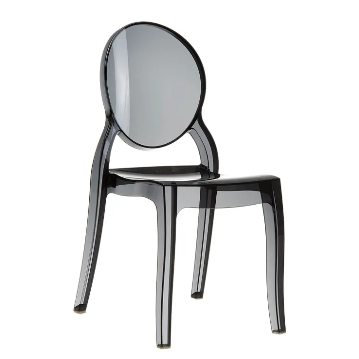 Chaise De Salle à Manger|Chaise Salon*Elizabeth Chaise médaillon transparente en polycarbonate