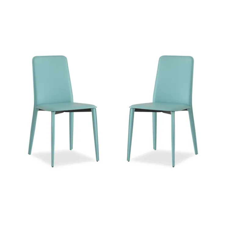 Airnova Chaise De Salle à Manger*Ely 2 Chaise de salle à manger en croûte de cuir avec pieds gainés