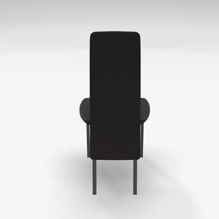 Perfecta Chaise De Salle à Manger*Elyn Chaise de séjour contemporaine tissu et pieds métal