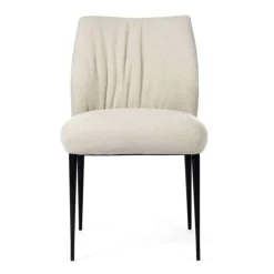 Mobitec Chaise De Salle à Manger*Enora Chaise ® moderne en tissu et pieds en métal