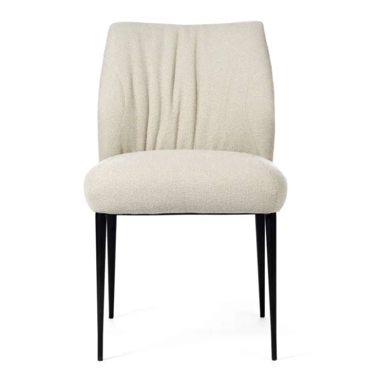 Mobitec Chaise De Salle à Manger*Enora Chaise ® moderne en tissu et pieds en métal