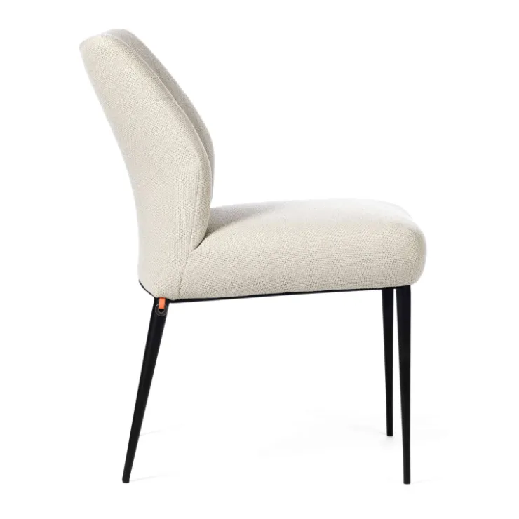 Mobitec Chaise De Salle à Manger*Enora Chaise ® moderne en tissu et pieds en métal