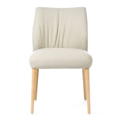 Mobitec Chaise De Salle à Manger|Chaise Salon*Enora ® Chaise cocooning en tissu et pieds en bois