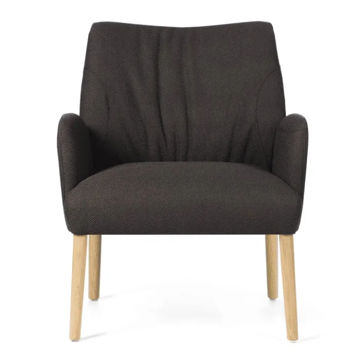 Mobitec Chaise De Salle à Manger|Chaise Salon*Enora ® Fauteuil cocooning en tissu et pieds en bois