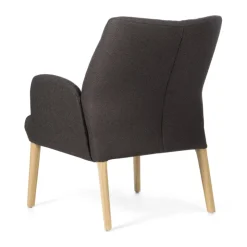 Mobitec Chaise De Salle à Manger|Chaise Salon*Enora ® Fauteuil cocooning en tissu et pieds en bois