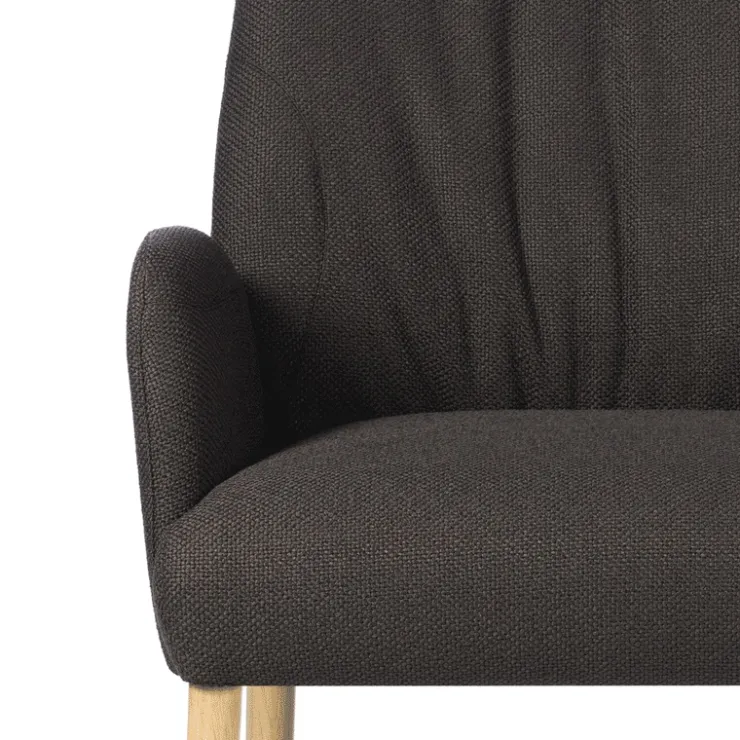 Mobitec Chaise De Salle à Manger|Chaise Salon*Enora ® Fauteuil cocooning en tissu et pieds en bois