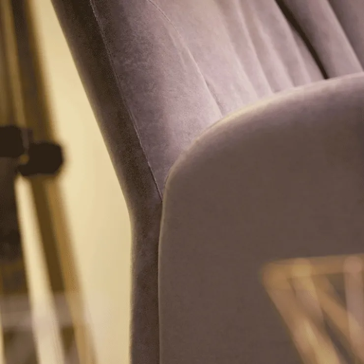 Mobitec Fauteuil De Salon*Enora ® Fauteuil cocooning pivotant en tissu et métal