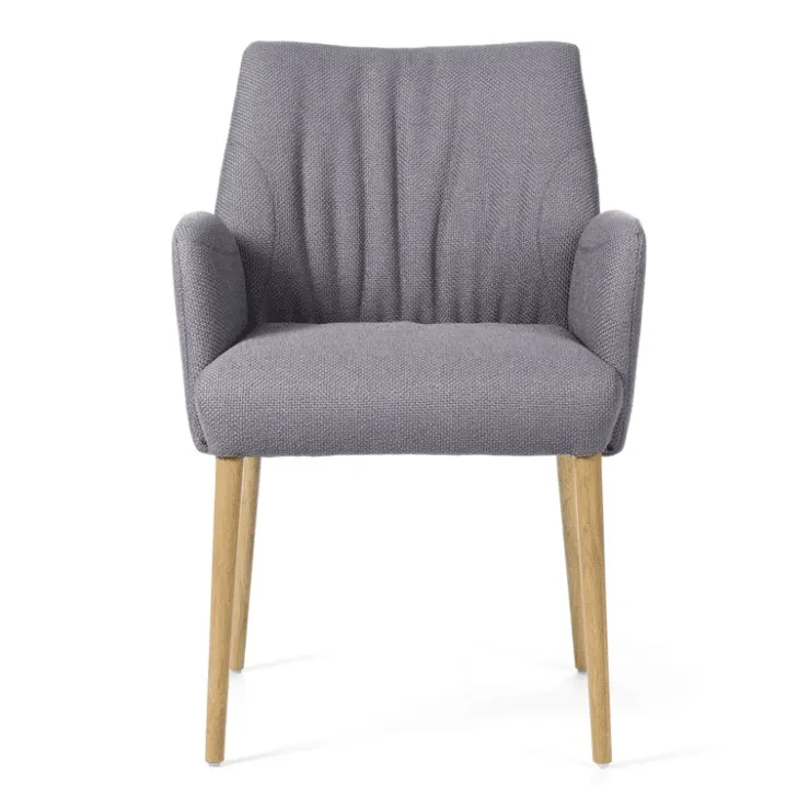 Mobitec Chaise De Salle à Manger|Chaise Salon*Enora® Fauteuil cocooning en tissu et pieds en bois