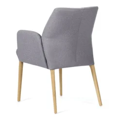 Mobitec Chaise De Salle à Manger|Chaise Salon*Enora® Fauteuil cocooning en tissu et pieds en bois