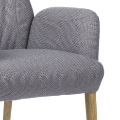 Mobitec Chaise De Salle à Manger|Chaise Salon*Enora® Fauteuil cocooning en tissu et pieds en bois