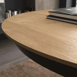 Altacom Table De Salle à Manger*Fahrenheit Table design extensible ronde en bois avec pied central forme mikado