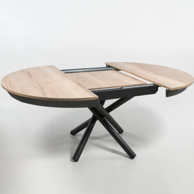 Altacom Table De Salle à Manger*Fahrenheit Table ronde extensible design en mélaminé et pied mikado