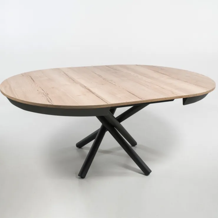 Altacom Table De Salle à Manger*Fahrenheit Table ronde extensible design en mélaminé et pied mikado