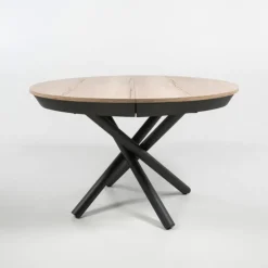 Altacom Table De Salle à Manger*Fahrenheit Table ronde extensible design en mélaminé et pied mikado