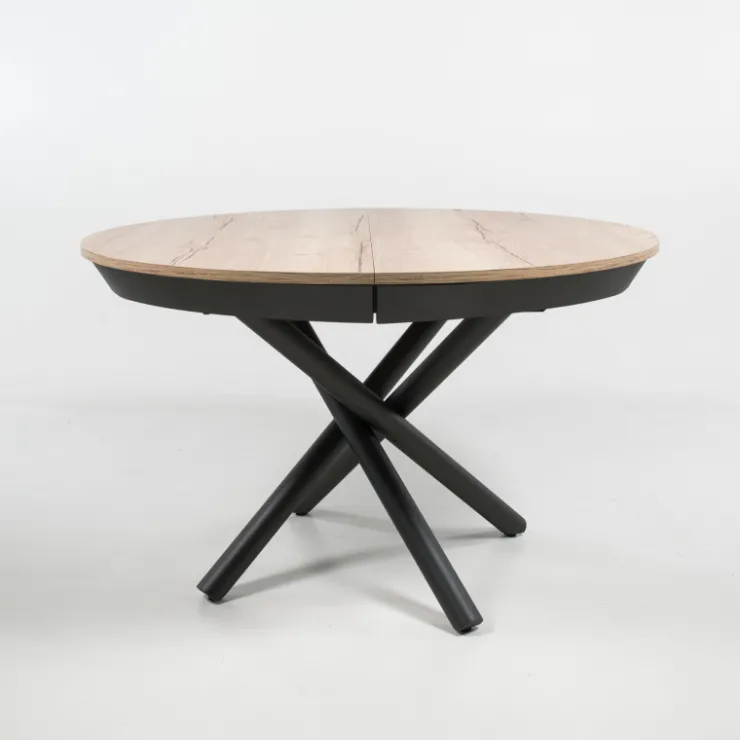 Altacom Table De Salle à Manger*Fahrenheit Table ronde extensible design en mélaminé et pied mikado