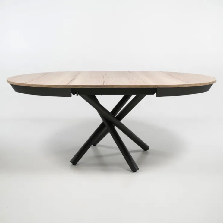 Altacom Table De Salle à Manger*Fahrenheit Table ronde extensible design en mélaminé et pied mikado