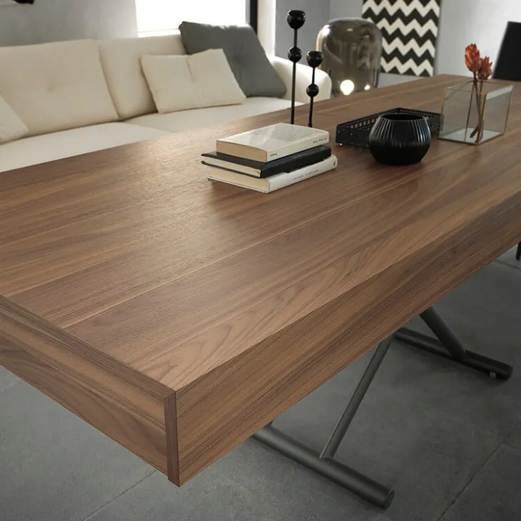 Altacom Table Pour Petit Espace|Table De Salon*Febo AT046 Table italienne relevable en bois avec allonges