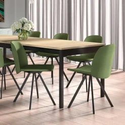 Perfecta Chaise De Salle à Manger|Chaise De Bureau*Figaro Chaise moderne pivotante en tissu fabriquée en Belgique