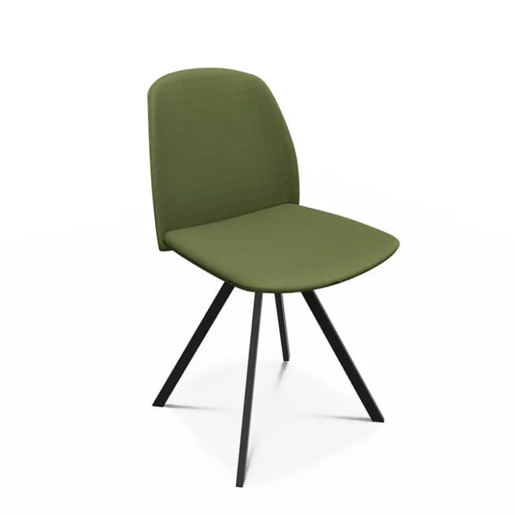 Perfecta Chaise De Salle à Manger|Chaise De Bureau*Figaro Chaise moderne pivotante en tissu fabriquée en Belgique