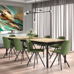 Perfecta Chaise De Salle à Manger|Chaise De Bureau*Figaro Chaise moderne pivotante en tissu fabriquée en Belgique