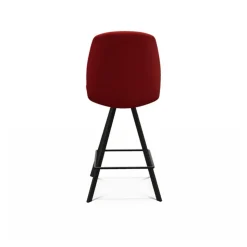 Perfecta Tabouret Snack (assise +/- 65 Cm)|Tabouret De Bar (assise +/- 80 Cm)*Figaro Tabouret snack pivotant en tissu de fabrication belge