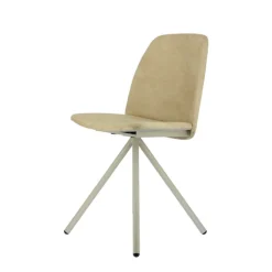 Perfecta Chaise De Salle à Manger*Fiona 2 Chaise moderne en tissu et pieds métal