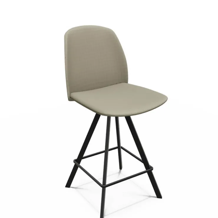 Perfecta Tabouret Snack (assise +/- 65 Cm)|Tabouret De Bar (assise +/- 80 Cm)*Fiona Tabouret snack moderne en tissu fabriqué en Belgique