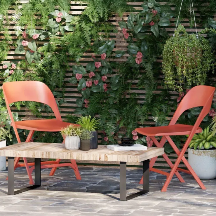 Chaise De Jardin*Flap Chaise de jardin pliante italienne en polypropylène