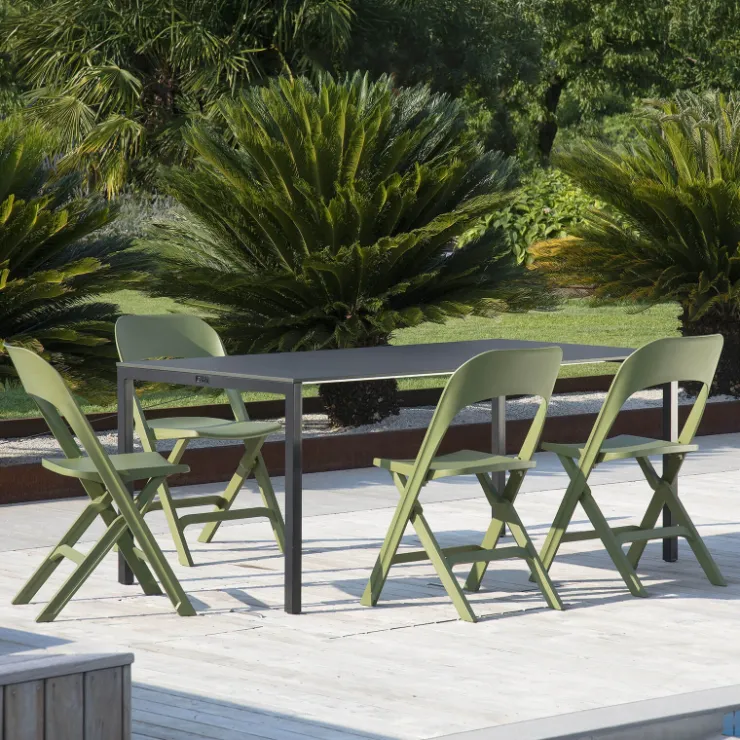 Chaise De Jardin*Flap Chaise de jardin pliante italienne en polypropylène