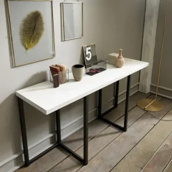 Altacom Table Pour Petit Espace*Flap Table console extensible en mélaminé