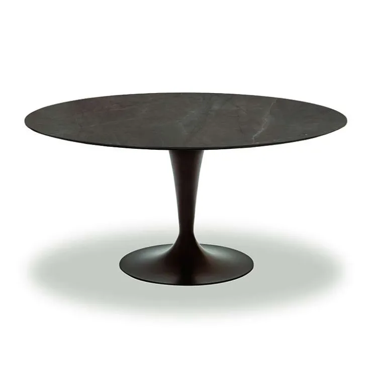 Sovet Italia Table De Salle à Manger*Flûte Sovet® Table ronde design en céramique avec pied central