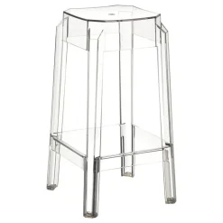 Tabouret Snack (assise +/- 65 Cm)|Tabouret De Bar (assise +/- 80 Cm)*Fox Tabouret snack moderne en plexi hauteur 65 cm