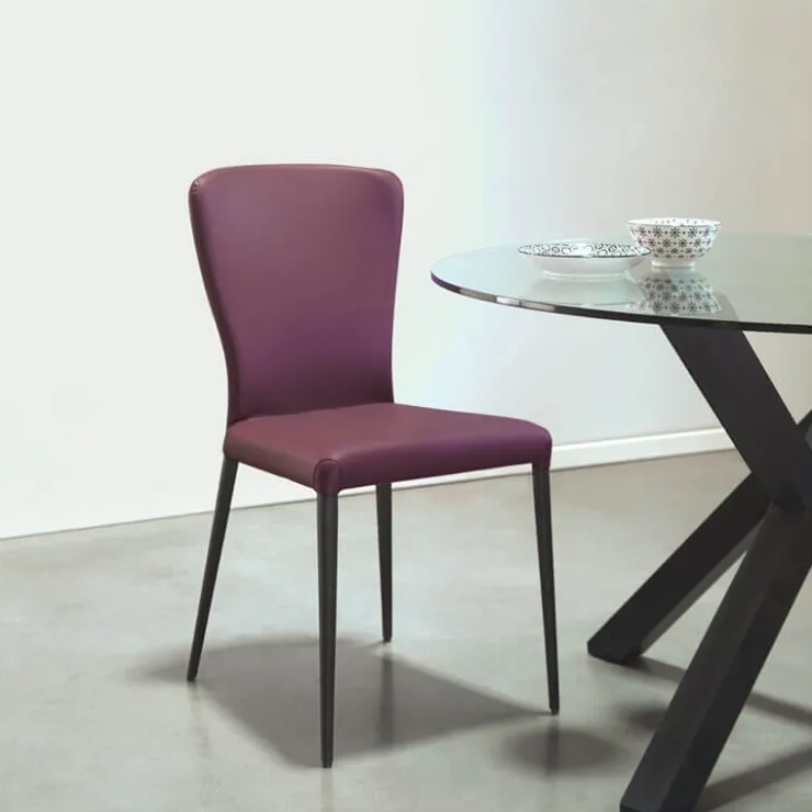 Europea Chaise De Cuisine|Chaise De Salle à Manger*Francine Chaise moderne italienne avec pieds en métal