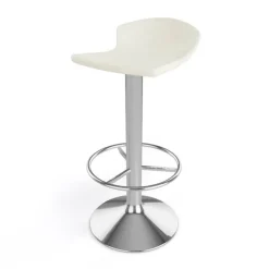 Tabouret De Bar (assise +/- 80 Cm)*Free Tabouret bar pivotant italien en technopolymère et métal chromé