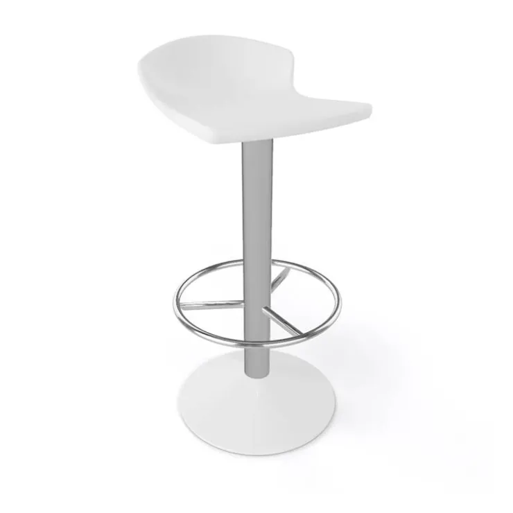 Tabouret De Bar (assise +/- 80 Cm)*Free Tabouret bar pivotant italien en technopolymère et métal chromé