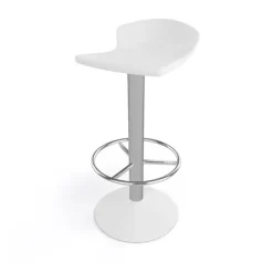 Tabouret De Bar (assise +/- 80 Cm)*Free Tabouret bar pivotant italien en technopolymère et métal chromé